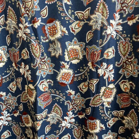 Lands' End Women's Supima Cotton Long Sleeve Midcalf Nightgown, NWT - Picture 3 of 3